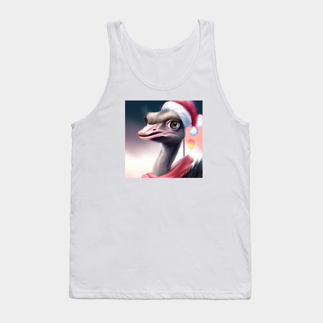 Cute Ostrich Drawing Tank Top by Play Zoo